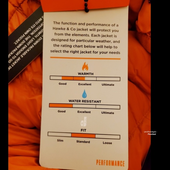 NWT Hawk & Co Down Packable Puffer Jacket Size M - Picture 7 of 8